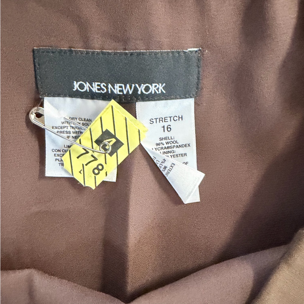Jones New York Chocolate A-Line Skirt - Picture 4 of 9